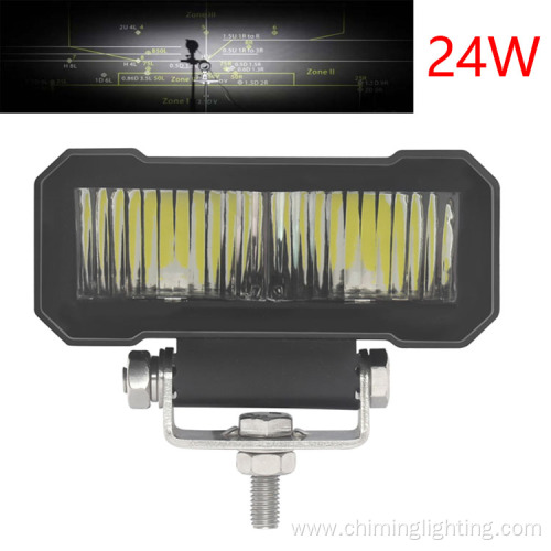 12V 24V 18W Flood Beam Truck Led Light Bar Single Row Led Bar Offroad Laser Led Light Bar For Truck 4X4 Off Road Car